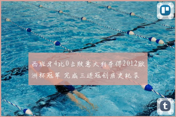 西班牙4比0击败意大利夺得2012欧洲杯冠军 完成三连冠创历史纪录